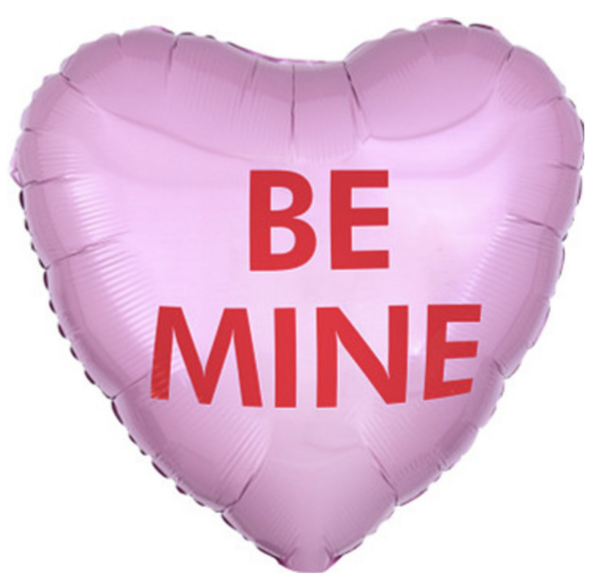be mine heart balloon